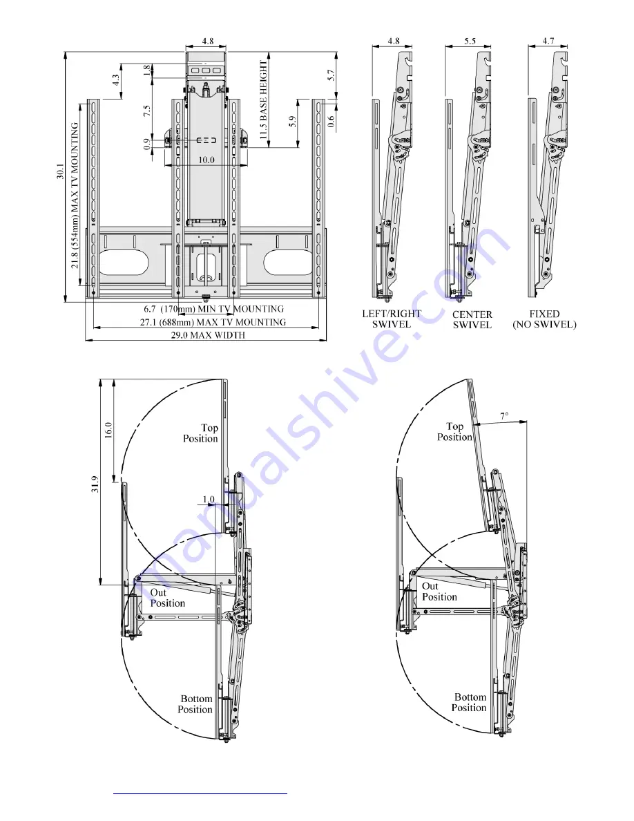 Dynamic Mounting Up and Over Manual Mount Скачать руководство пользователя страница 4