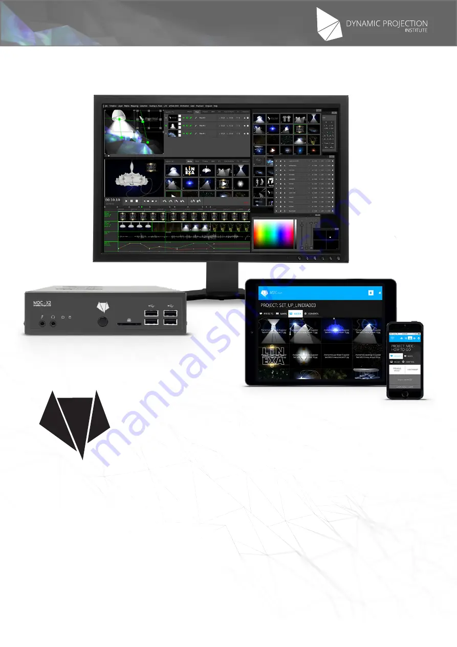 Dynamic Projection MDC-X Quick Setup Manual And Manual Download Page 1