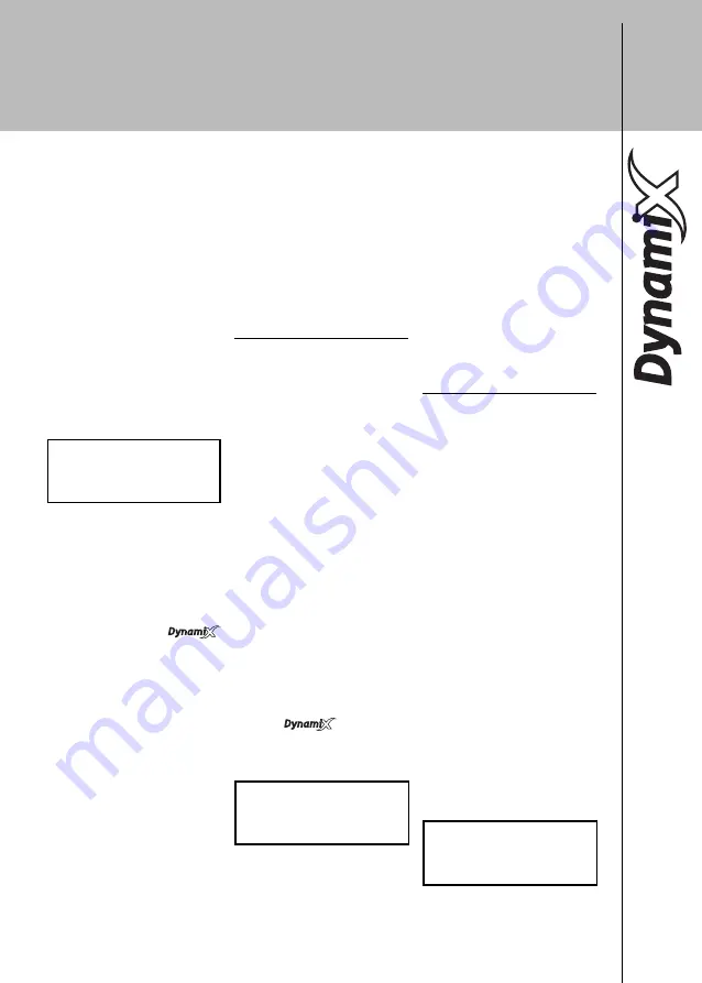 Dynamic CF257 User Manual Download Page 5