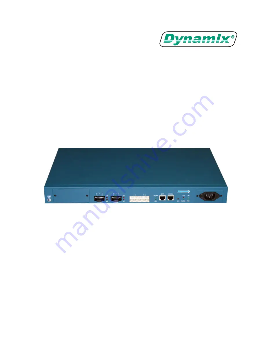 Dynamix OPCOM 3100-155 Скачать руководство пользователя страница 1