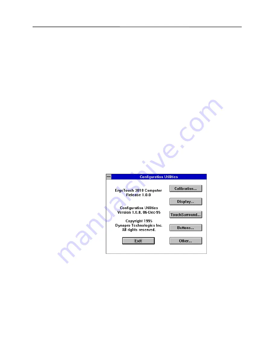 Dynapro Technologies Ergo Touch 3010 User Reference Download Page 44