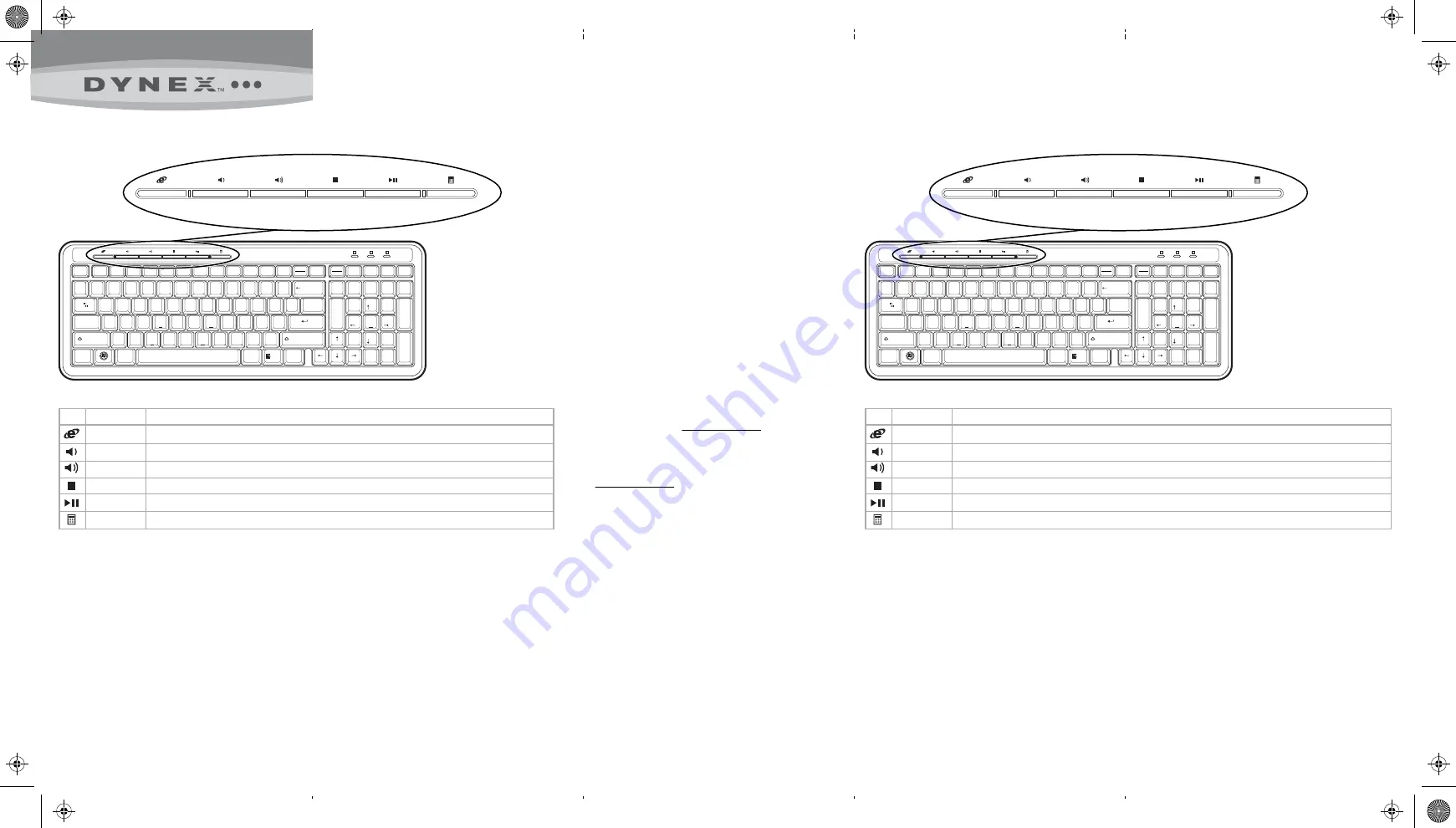 Dynex DX WKBD - Multimedia Keyboard Wired Quick Setup Manual Download Page 1