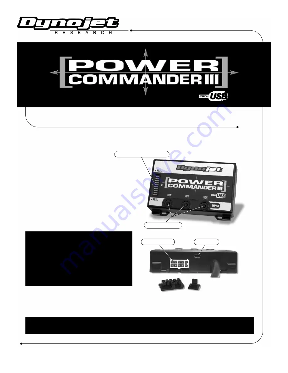 Dynojet PCIII USB Installation Instructions Download Page 1