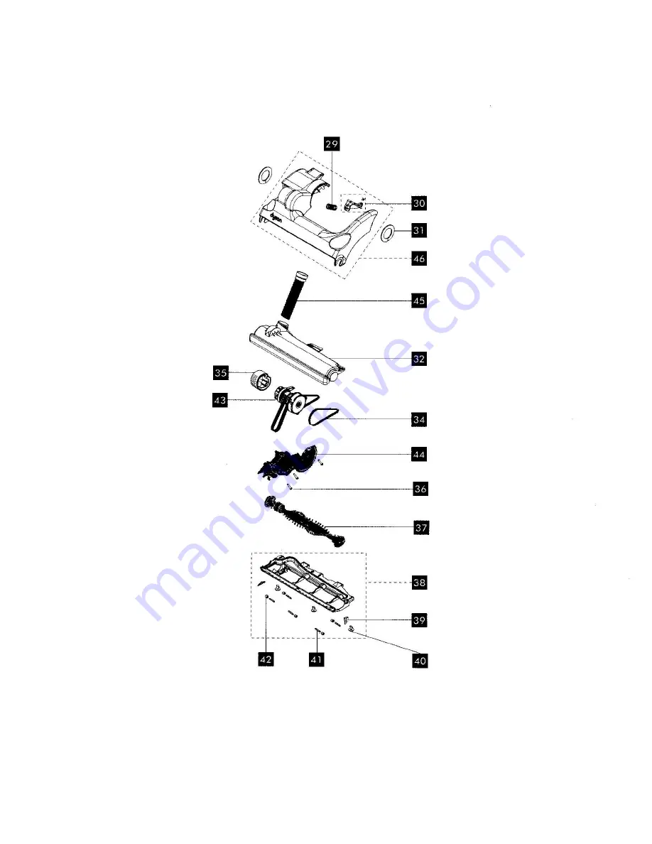 Dyson DC14 Complete Parts List Download Page 3