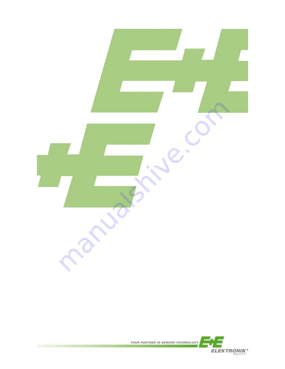 E+E Elektronik EE310 Operating Manual Download Page 1