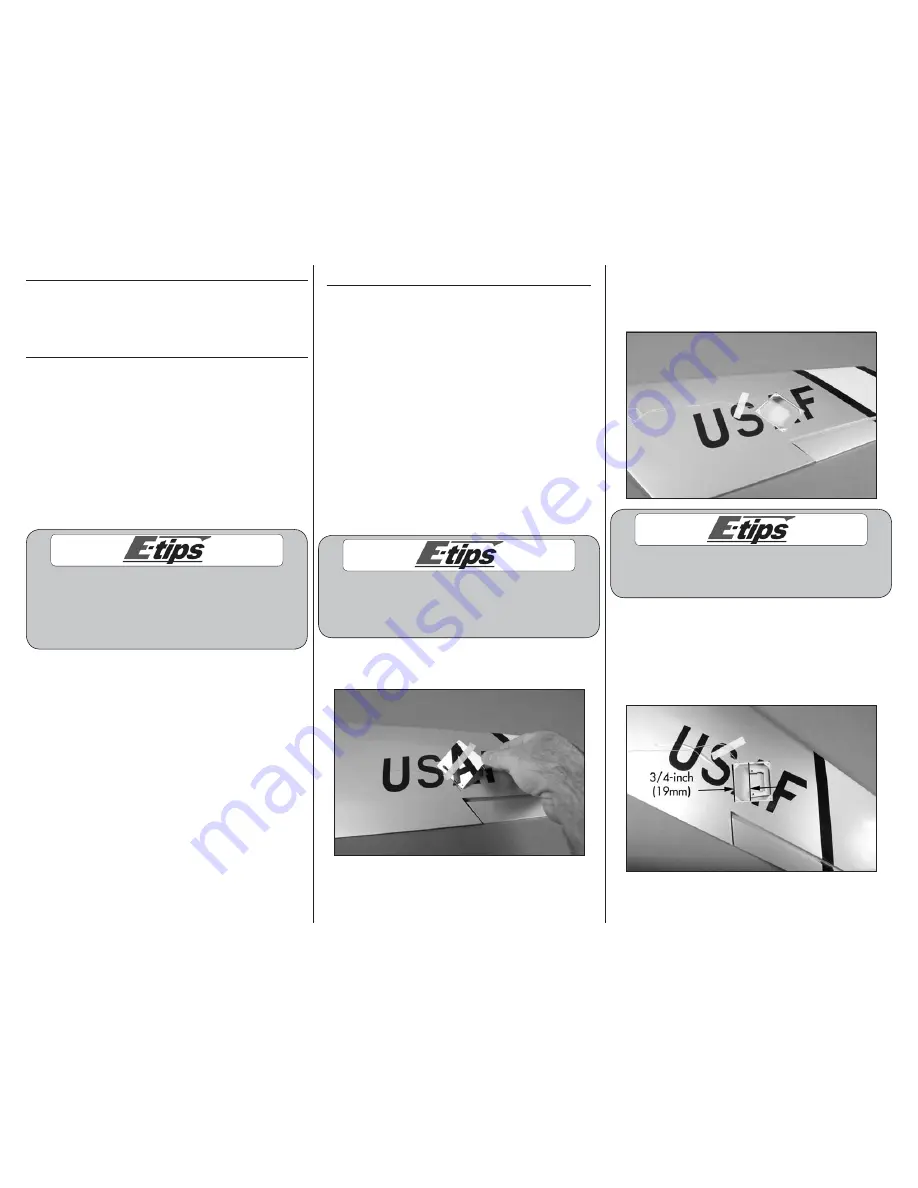 E-FLITE F86 Sabre 15DF Assembly Manual Download Page 4