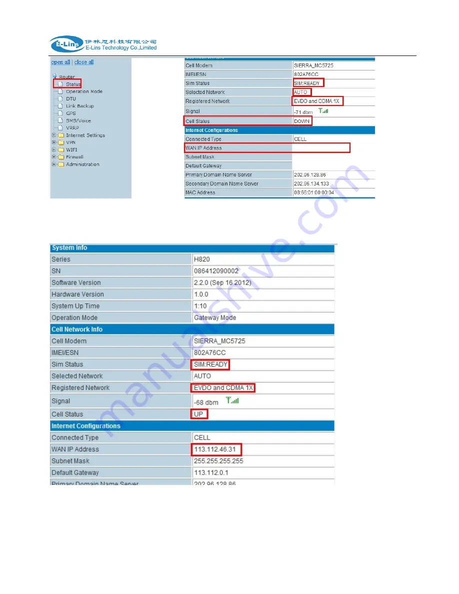 E-Lins H685 Series User Manual Download Page 133