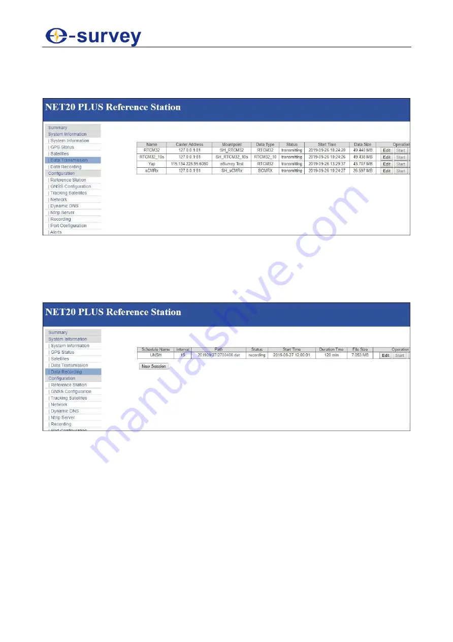 e-survey CORS System Net 20 Plus Скачать руководство пользователя страница 16