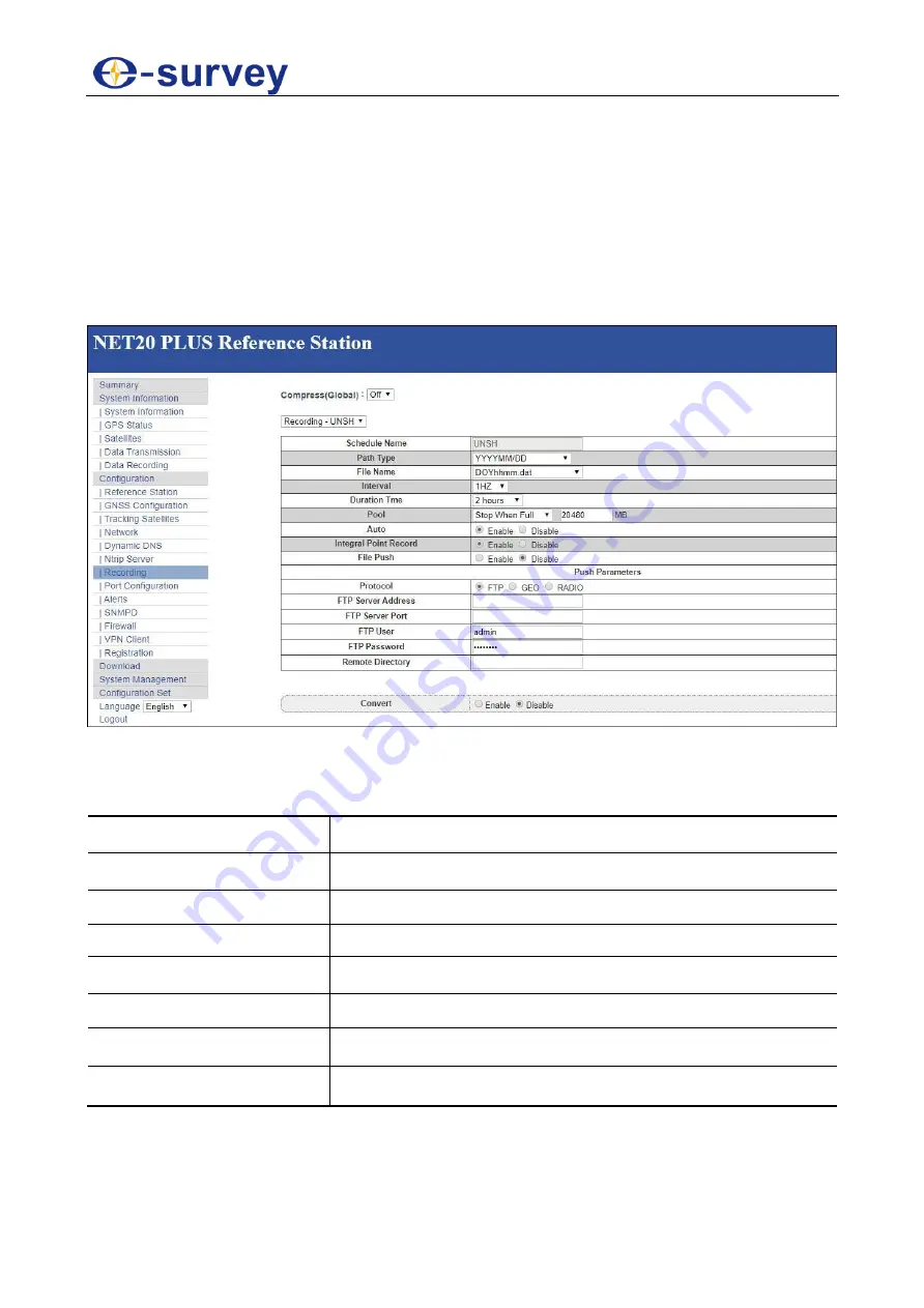 e-survey CORS System Net 20 Plus Скачать руководство пользователя страница 21