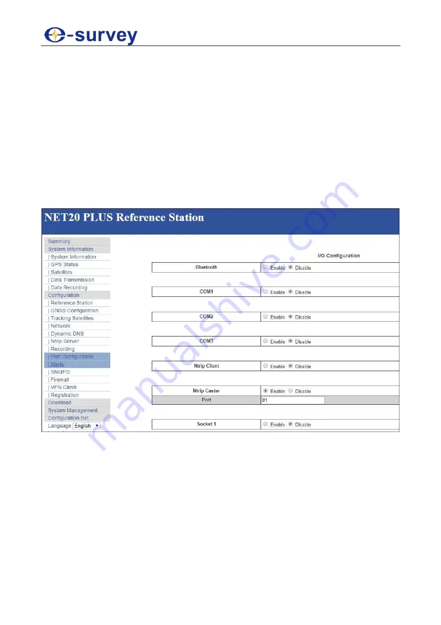 e-survey CORS System Net 20 Plus Скачать руководство пользователя страница 22