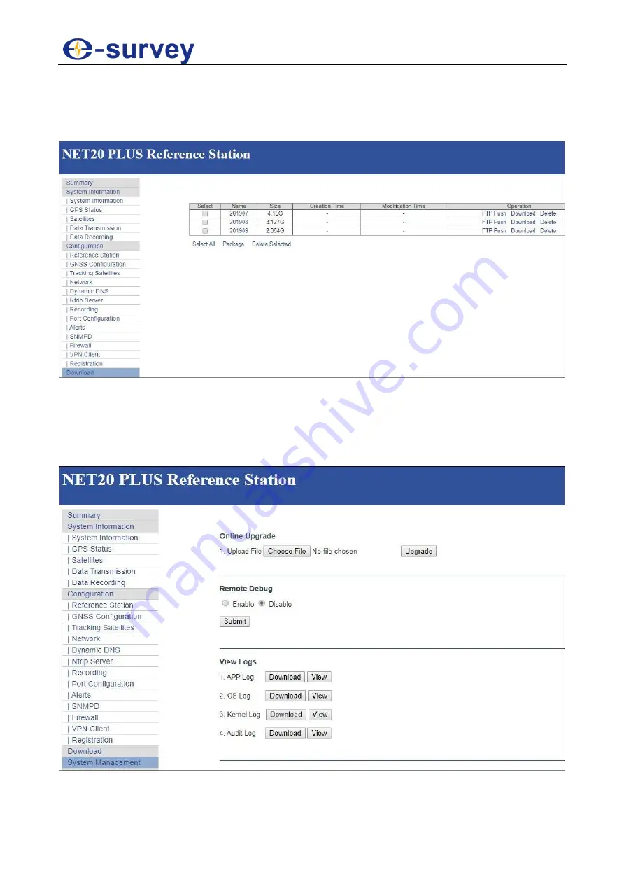 e-survey CORS System Net 20 Plus Скачать руководство пользователя страница 27