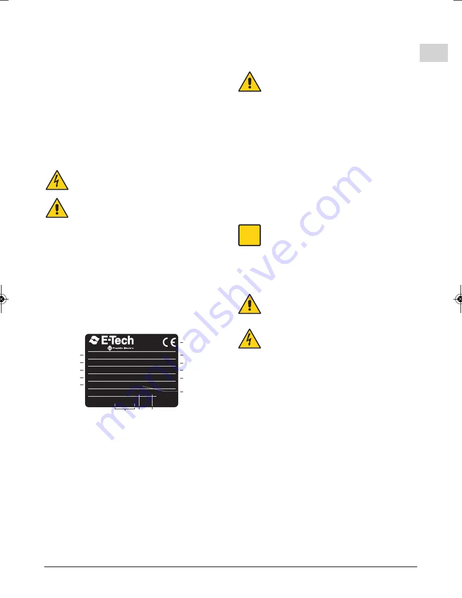 E-Tech EGN 4 Operating Instructions Manual Download Page 3