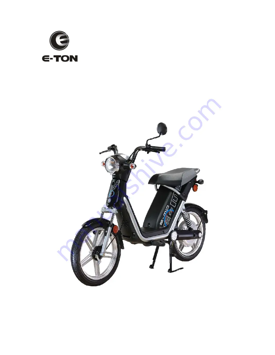 E-TON EV3 E-MO Service Manual Download Page 1