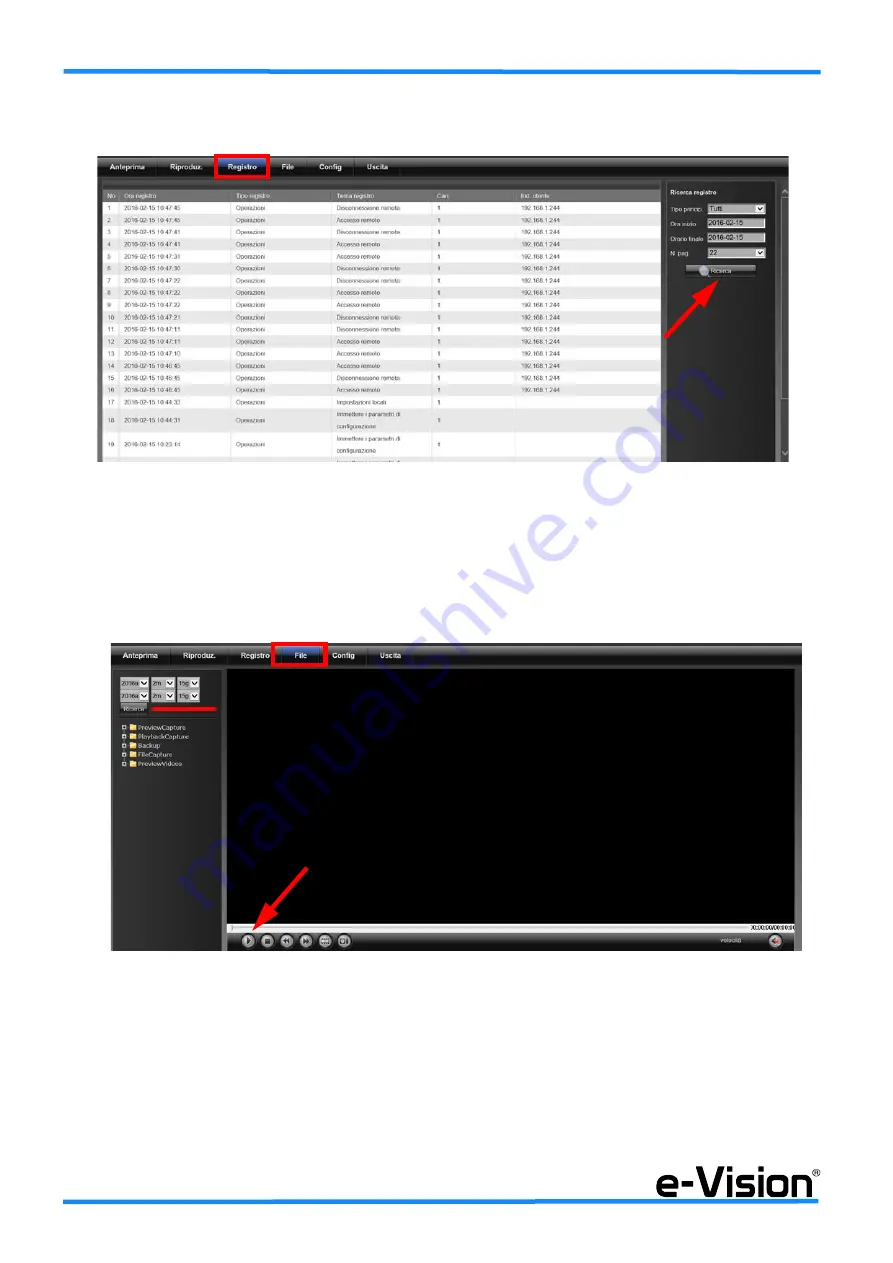 E-Vision NVS316P8 Quick Manual Download Page 58