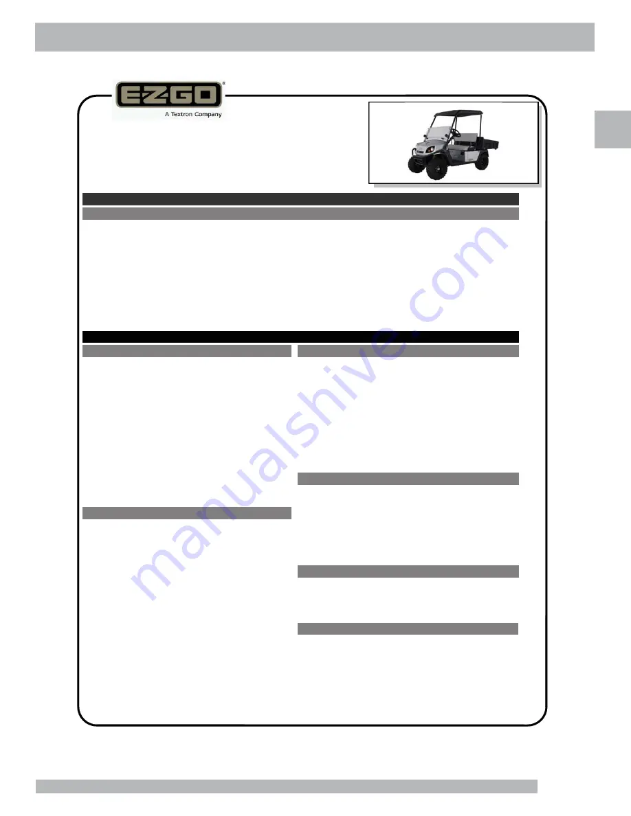 E-Z-GO Terrain 250 - Gas Owner'S Manual Download Page 21