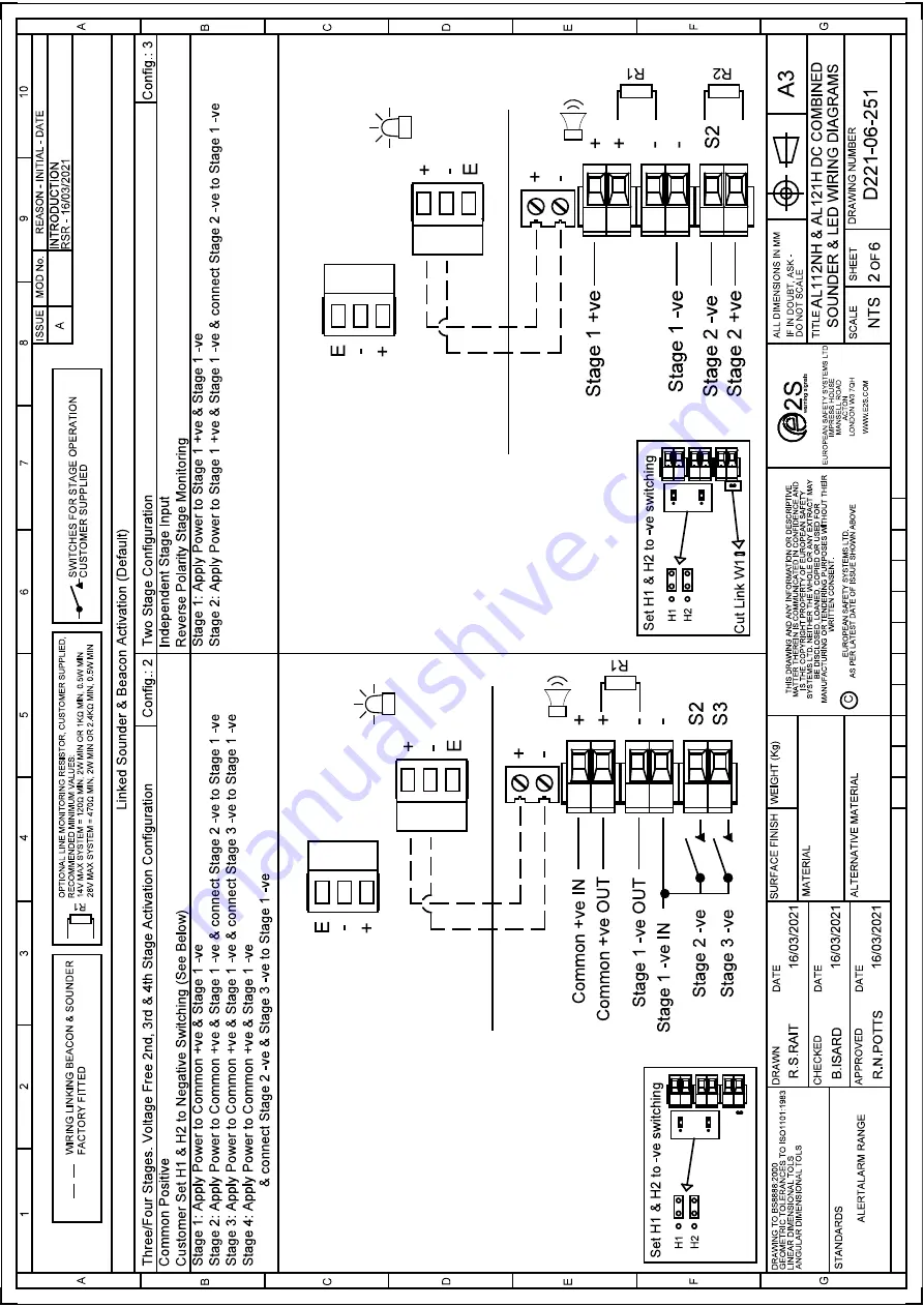 E2S AL121H Series Instructions/Service Manual Download Page 9