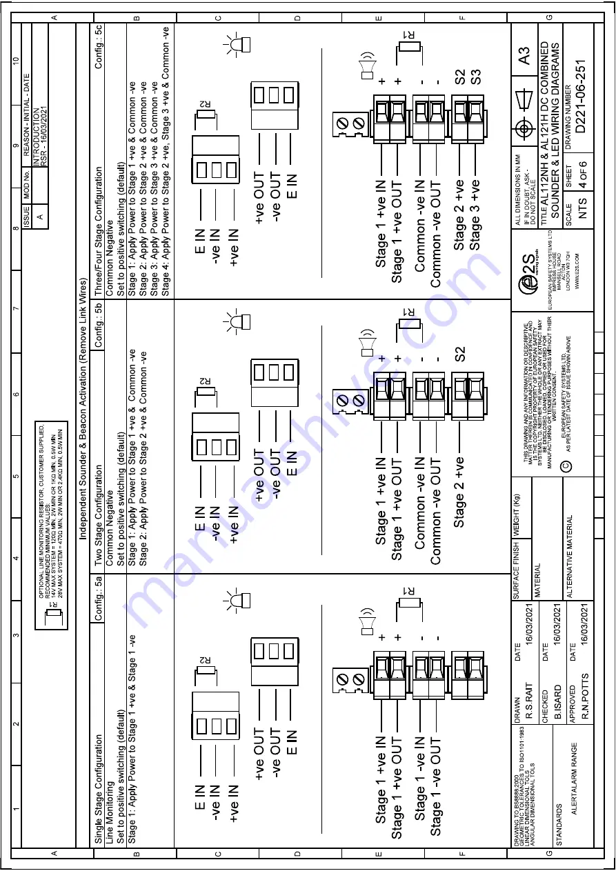 E2S AL121H Series Instructions/Service Manual Download Page 11