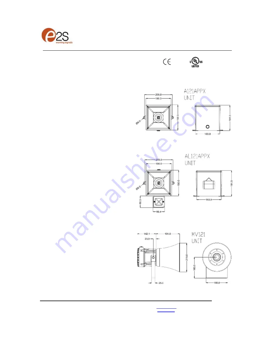 E2S Appello A121APPX Instruction Manual Download Page 1