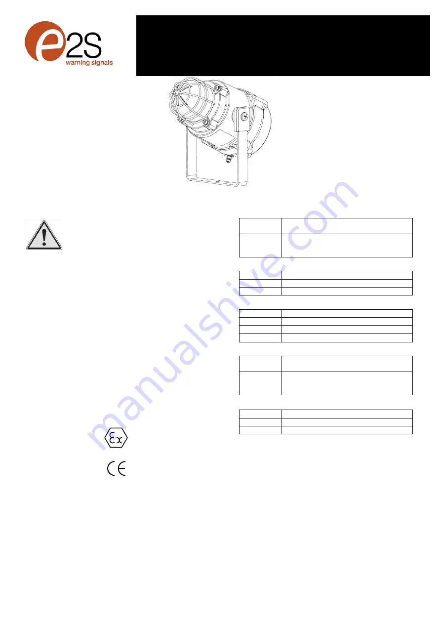 E2S BExBG10D-P-SIL Instruction Manual Download Page 1