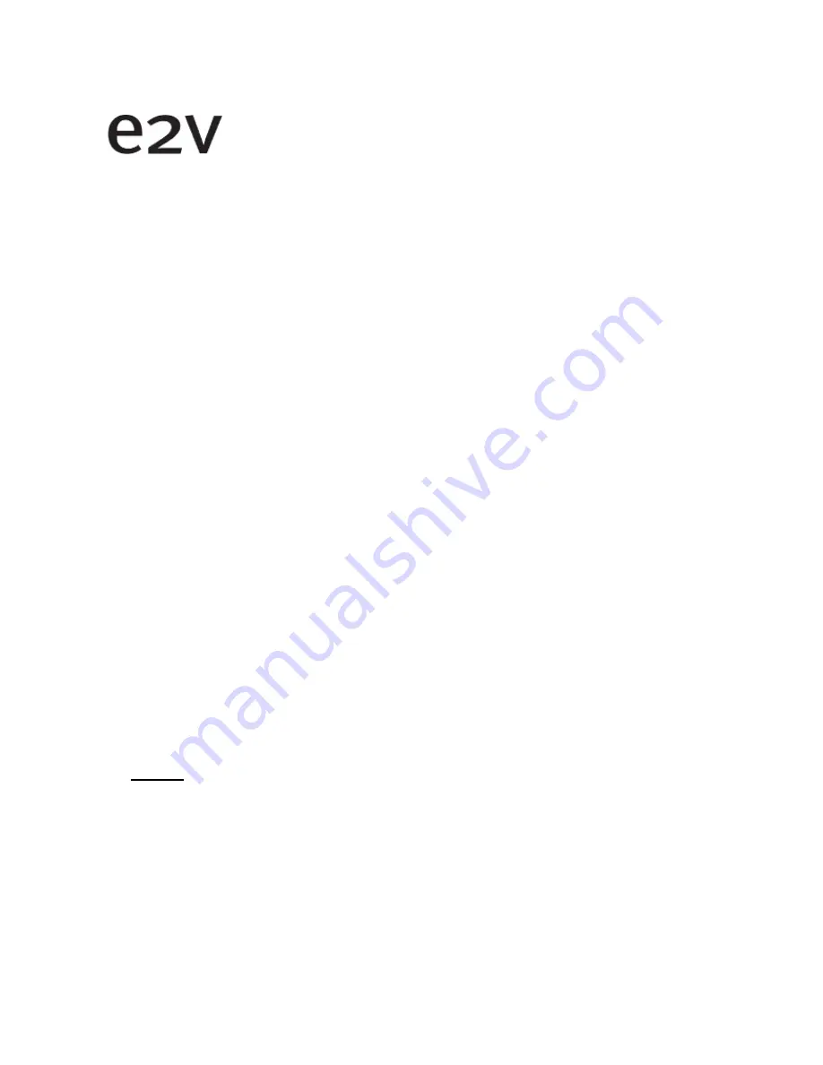 e2v ELiiXA UC4 User Manual Download Page 14