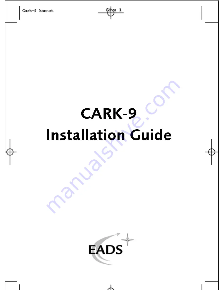 Eads CARK-9 Скачать руководство пользователя страница 1