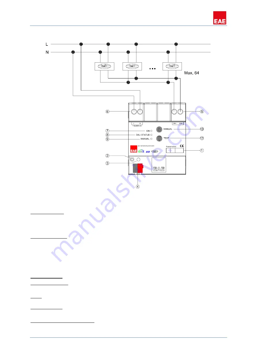 EAE DA110 Product Manual Download Page 5