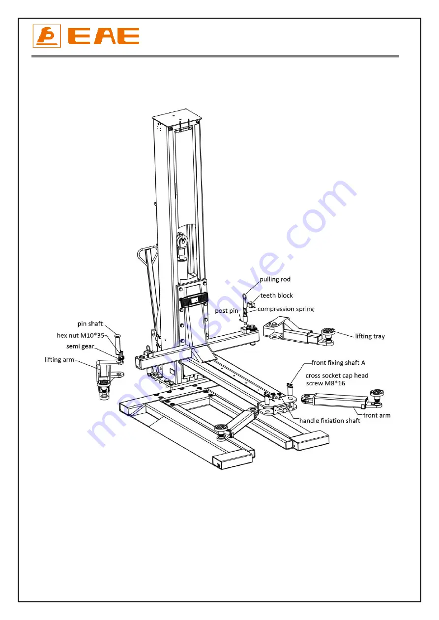 EAE EE-612E Installation, Operation, And Parts Manual Download Page 16