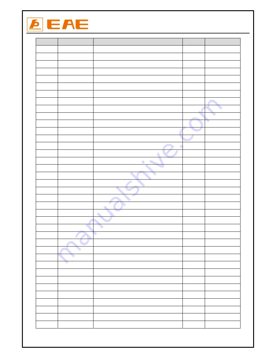 EAE EE-6435V2.B.PD Installation, Operation, And Parts Manual Download Page 45