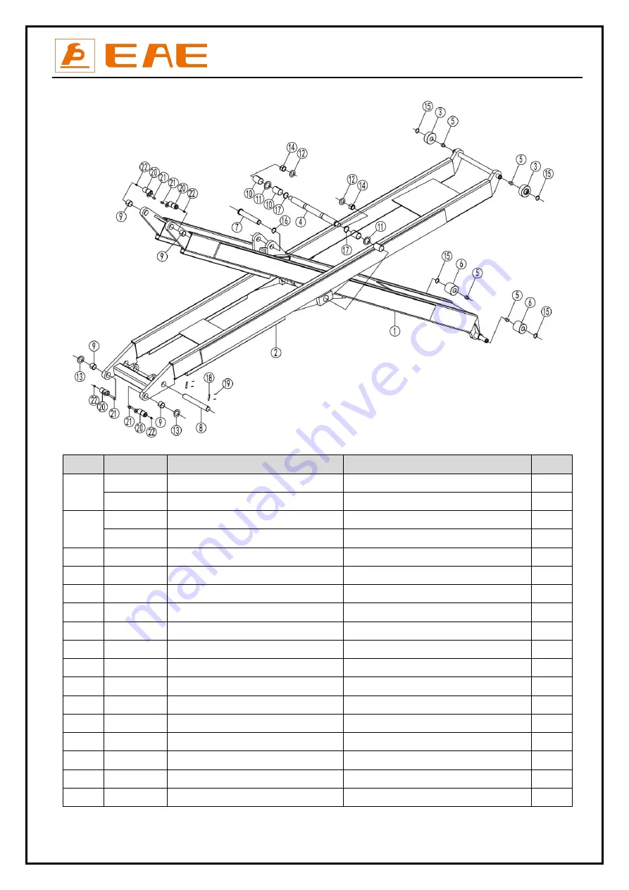 EAE EE-6603B Installation, Operation, And Parts Manual Download Page 35