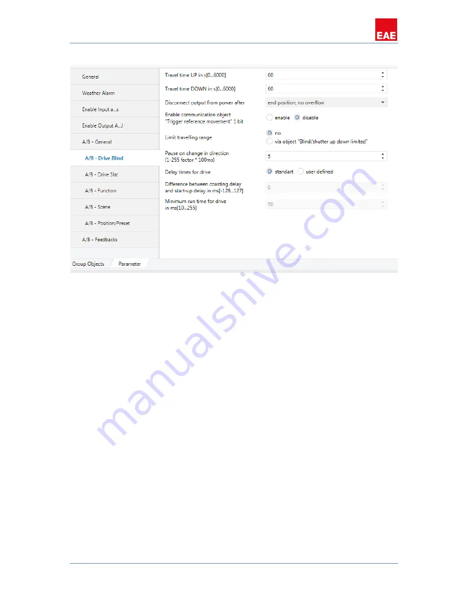 EAE RCU0800 Product Manual Download Page 45