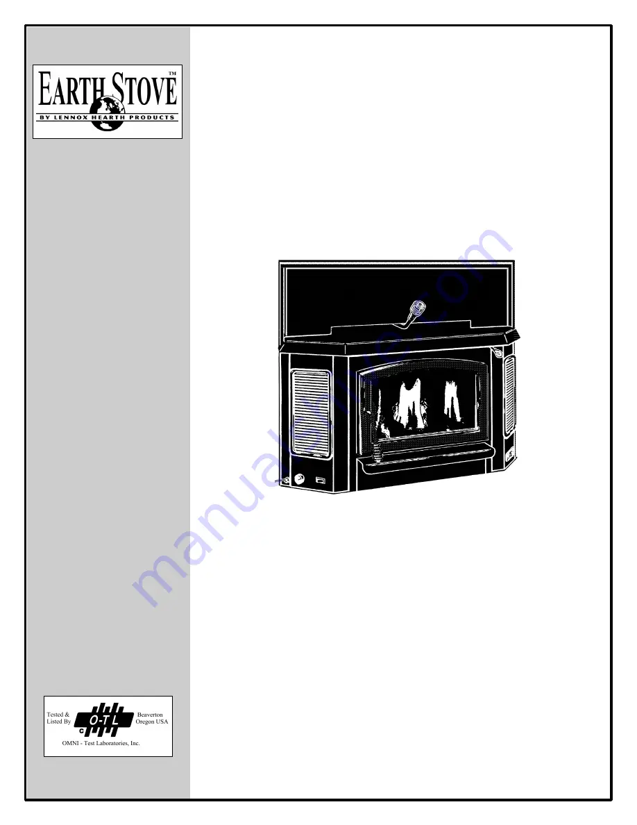 Earth Stove BV4000C Installating And Operation Manual Download Page 1