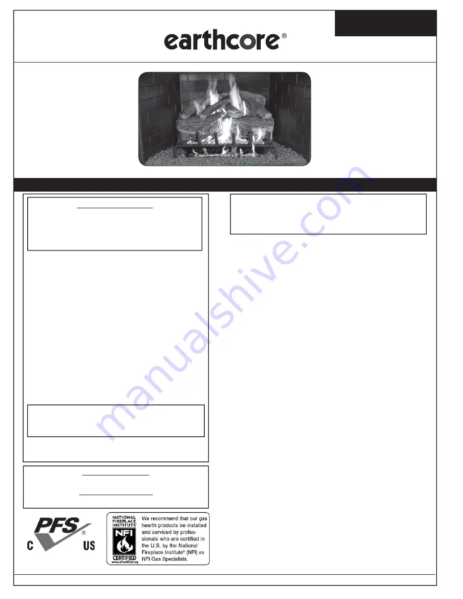 EarthCore ISF-SBVT24VE(N,P) Installation & Owner'S Manual Download Page 2