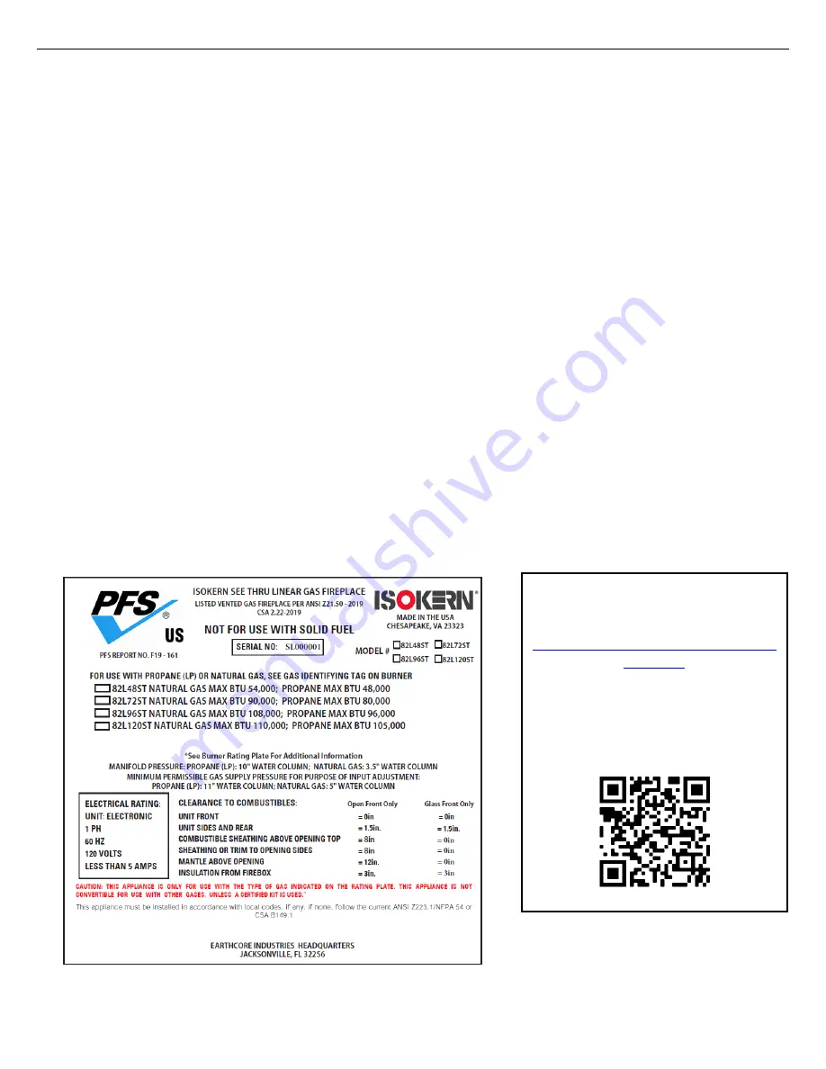 EarthCore Isokern Maximus Linear 82L120ST Installation, Operation, Maintenance And Owner'S Manual Download Page 2