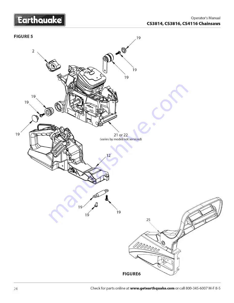 EarthQuake CS3816 Operator'S Manual Download Page 24