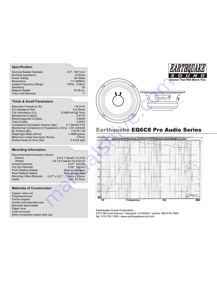 EarthQuake EQ6C8 Скачать руководство пользователя страница 1