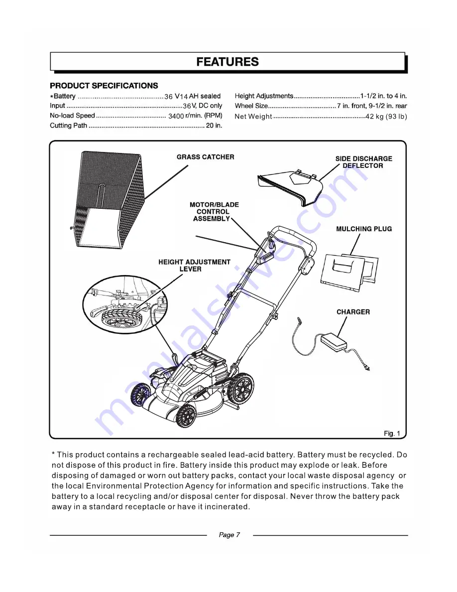 Earthwase 60236 T2 Operator'S Manual Download Page 7