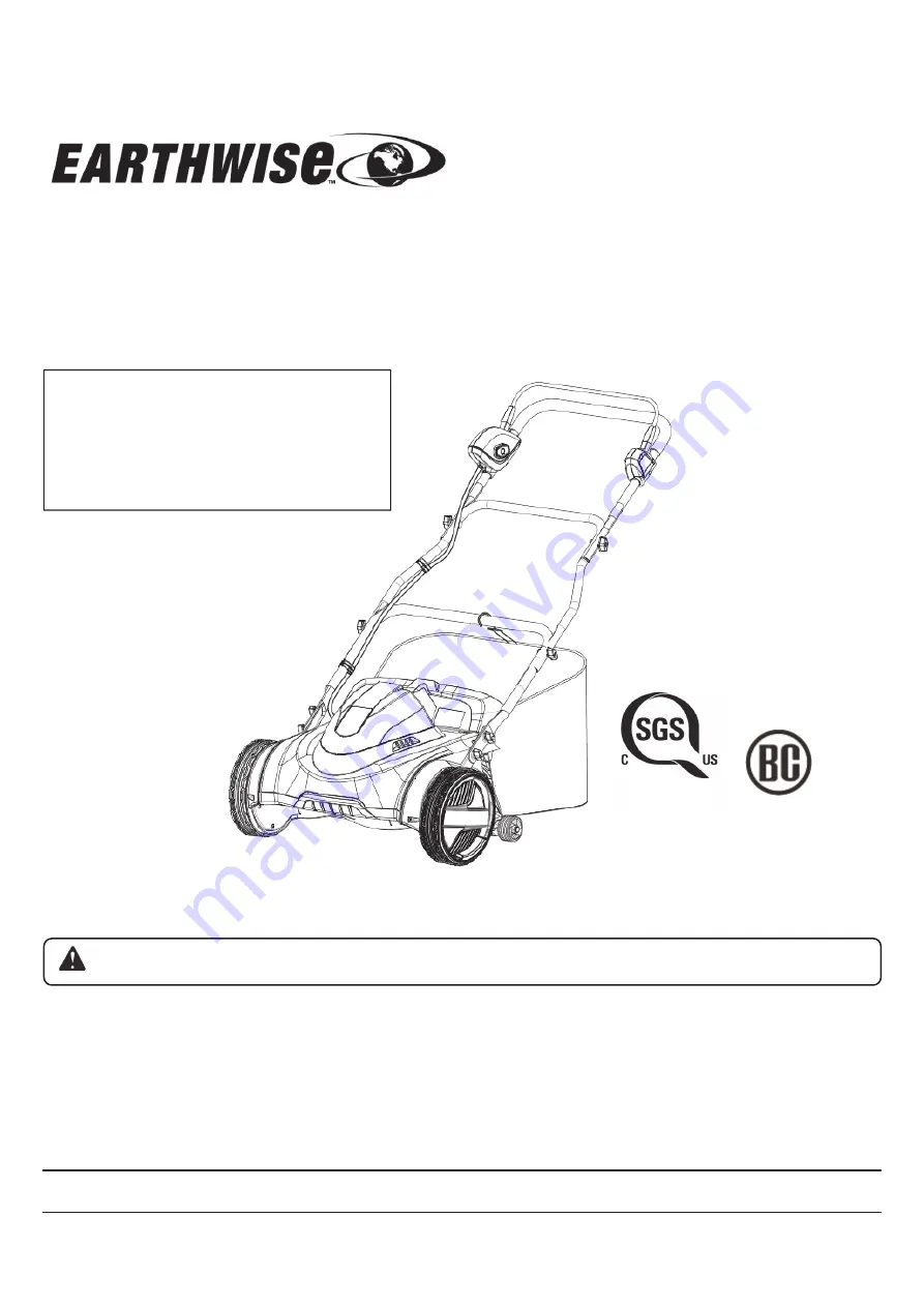 EarthWise 2120-16 Скачать руководство пользователя страница 36