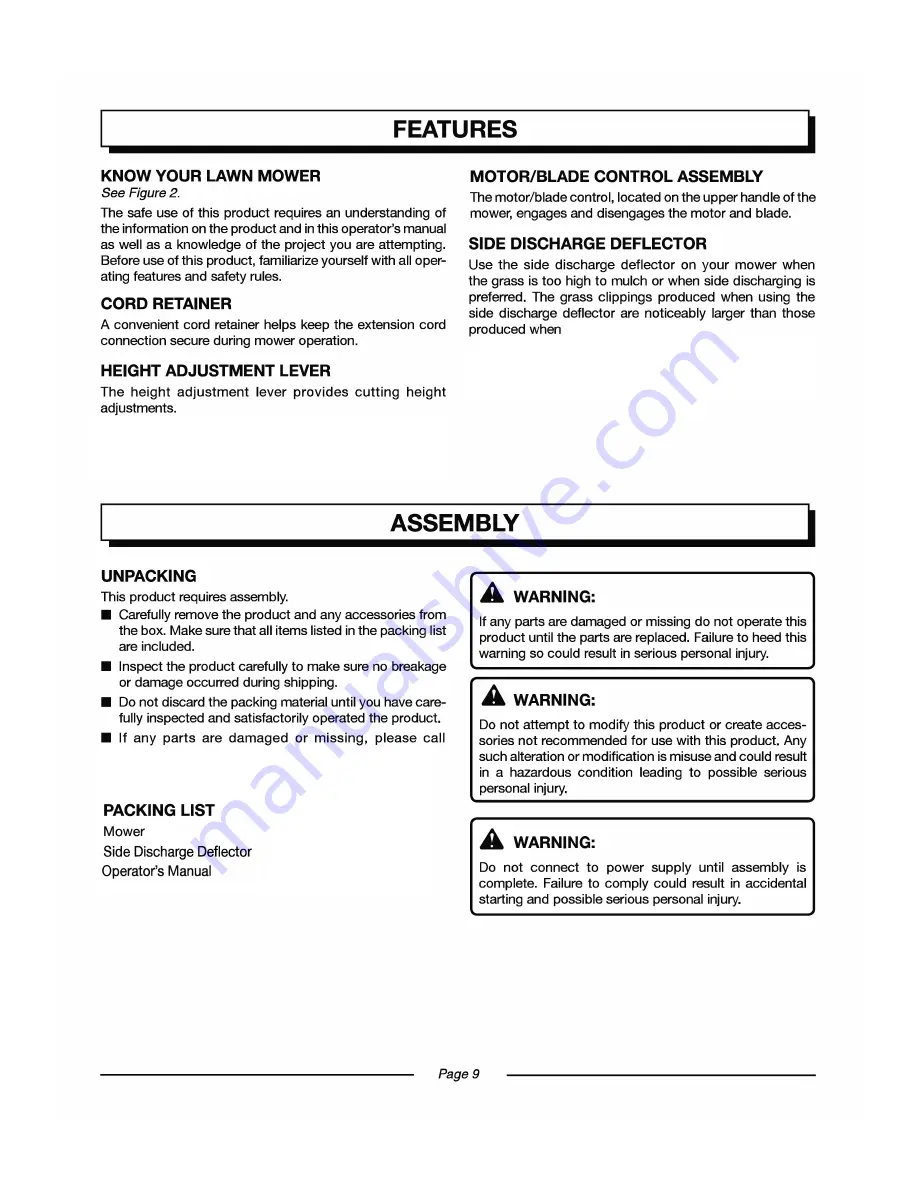 EarthWise 50214 Скачать руководство пользователя страница 10