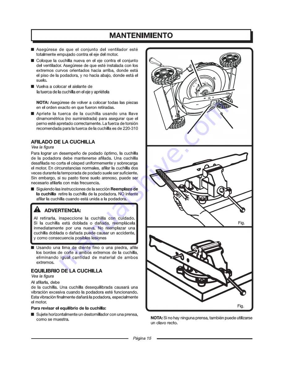 EarthWise 50214 Operator'S Manual Download Page 37