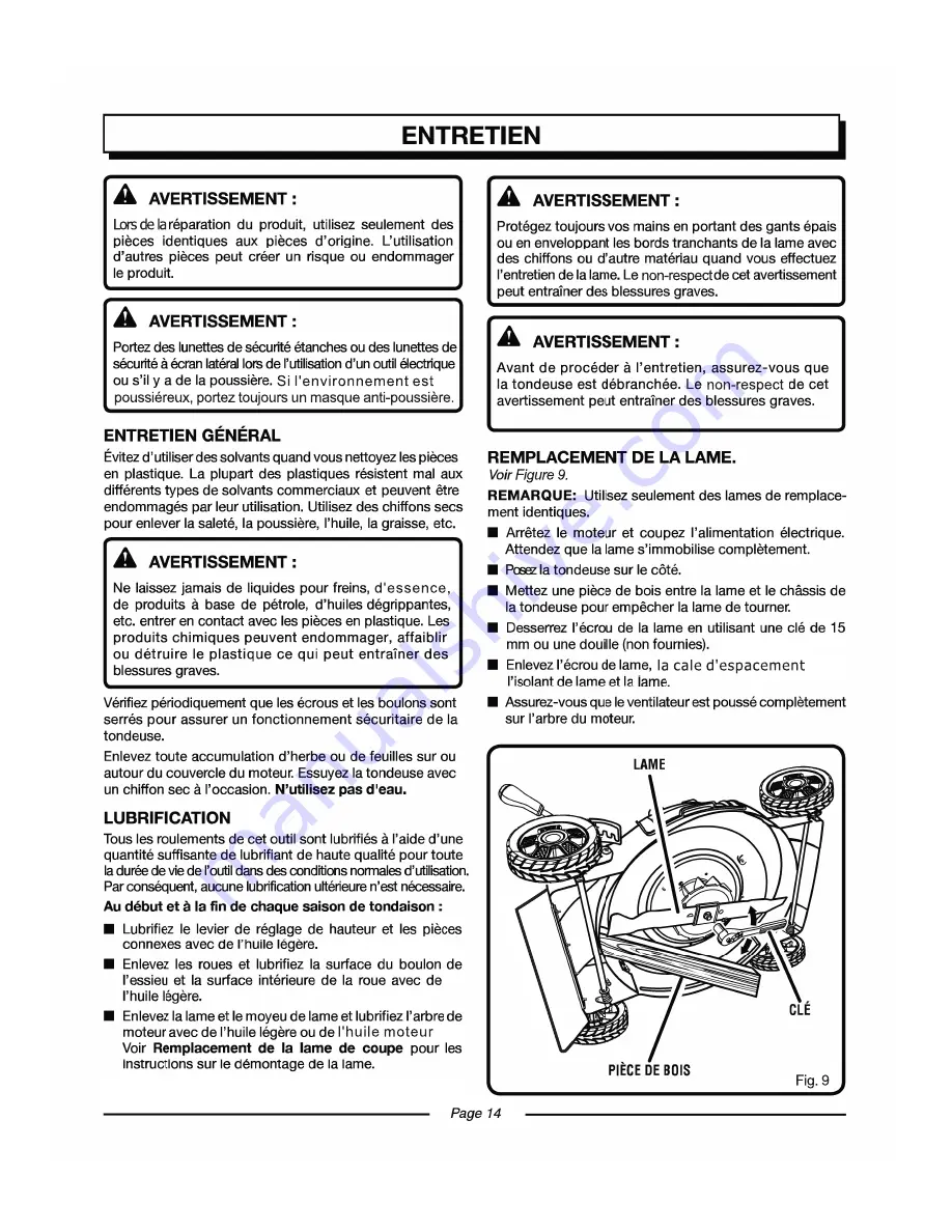 EarthWise 50214 Скачать руководство пользователя страница 57