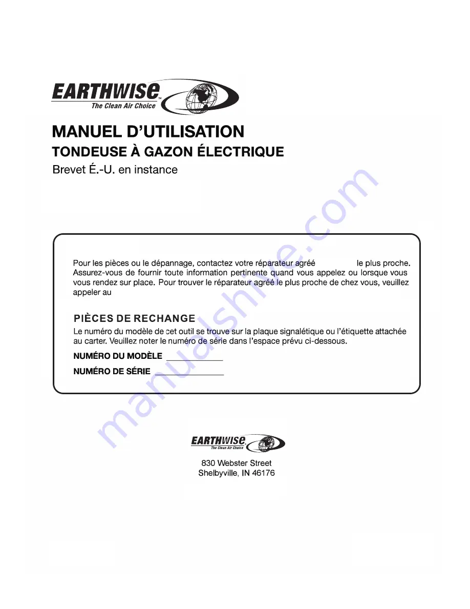 EarthWise 50214 Скачать руководство пользователя страница 64