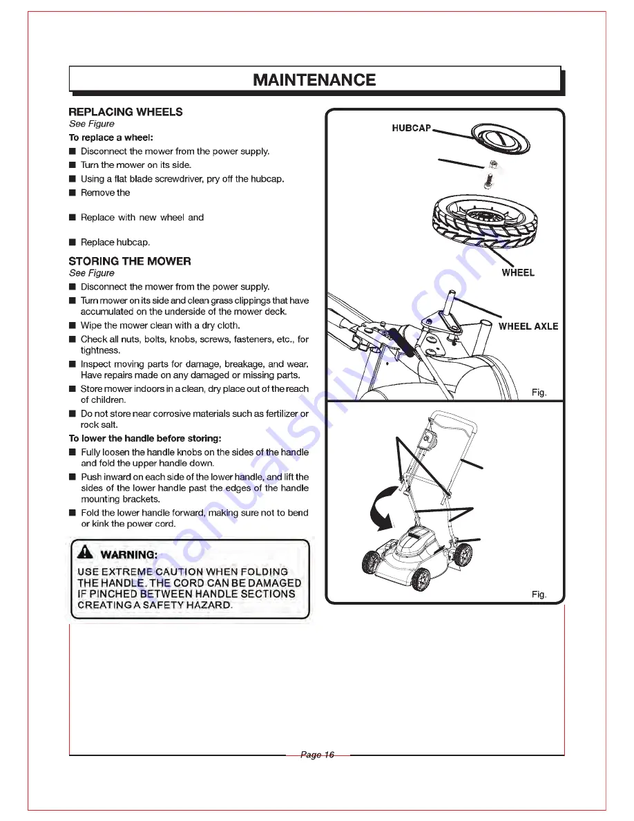 EarthWise 50518 Скачать руководство пользователя страница 16