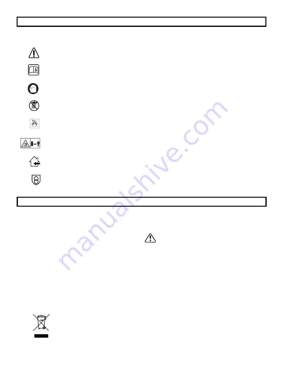 EarthWise LSS10163 Operator'S Manual Download Page 3