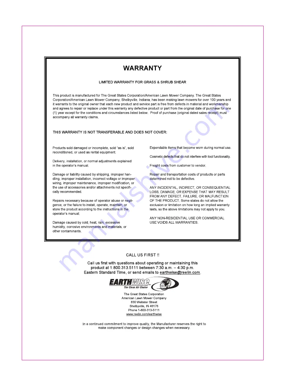 EarthWise M1E-LD-200M/7.2 Operator'S Manual Download Page 14