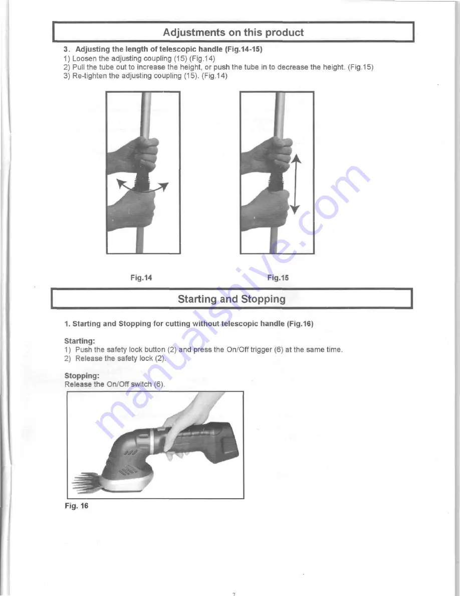 EarthWise M1E-LD-200M Operator'S Manual Download Page 7