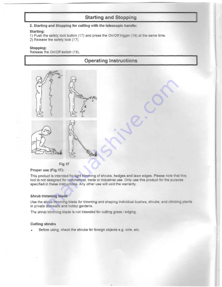 EarthWise M1E-LD-200M Operator'S Manual Download Page 8