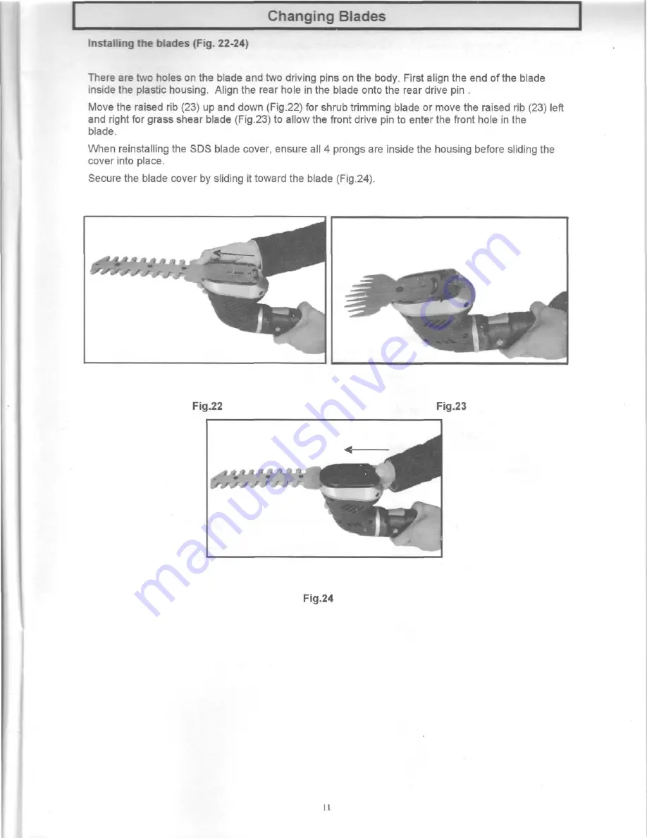 EarthWise M1E-LD-200M Operator'S Manual Download Page 11