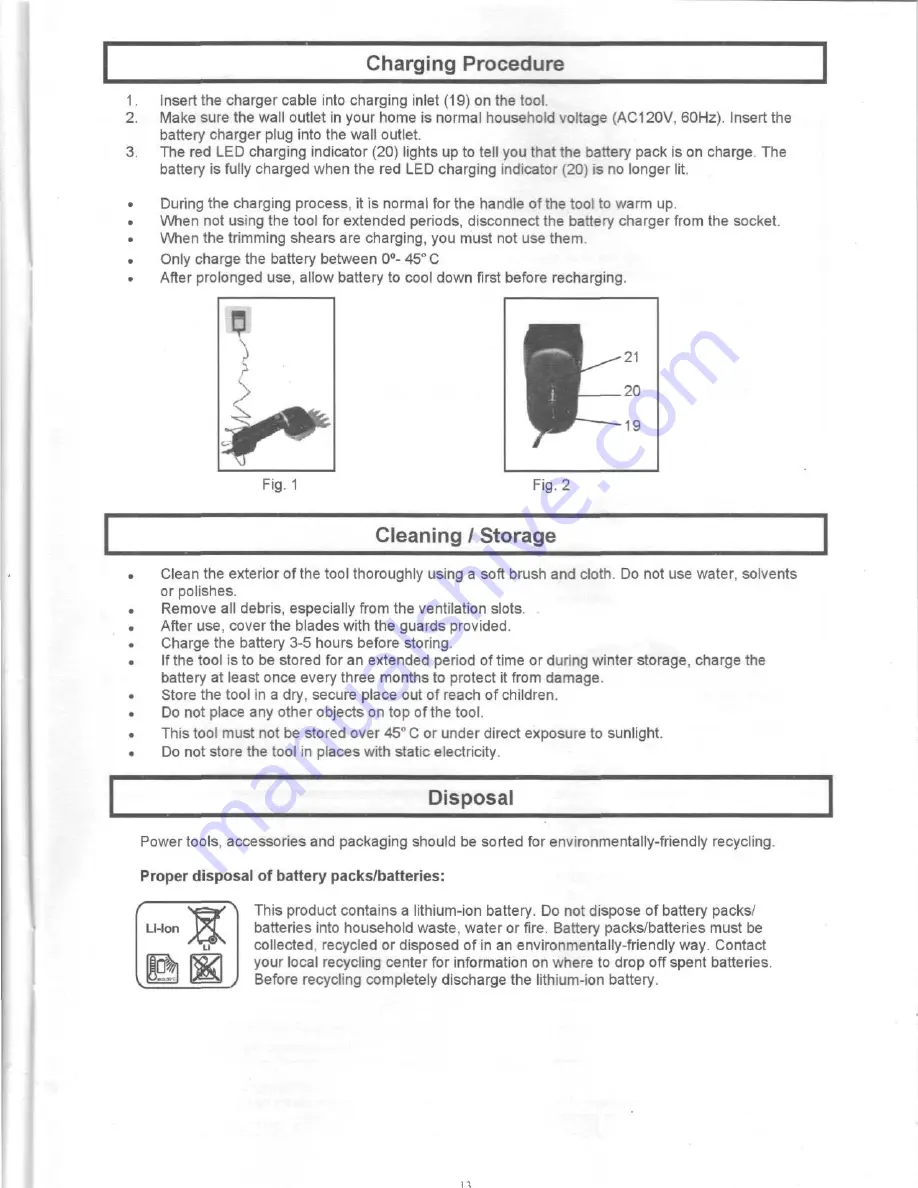 EarthWise M1E-LD-200M Скачать руководство пользователя страница 13