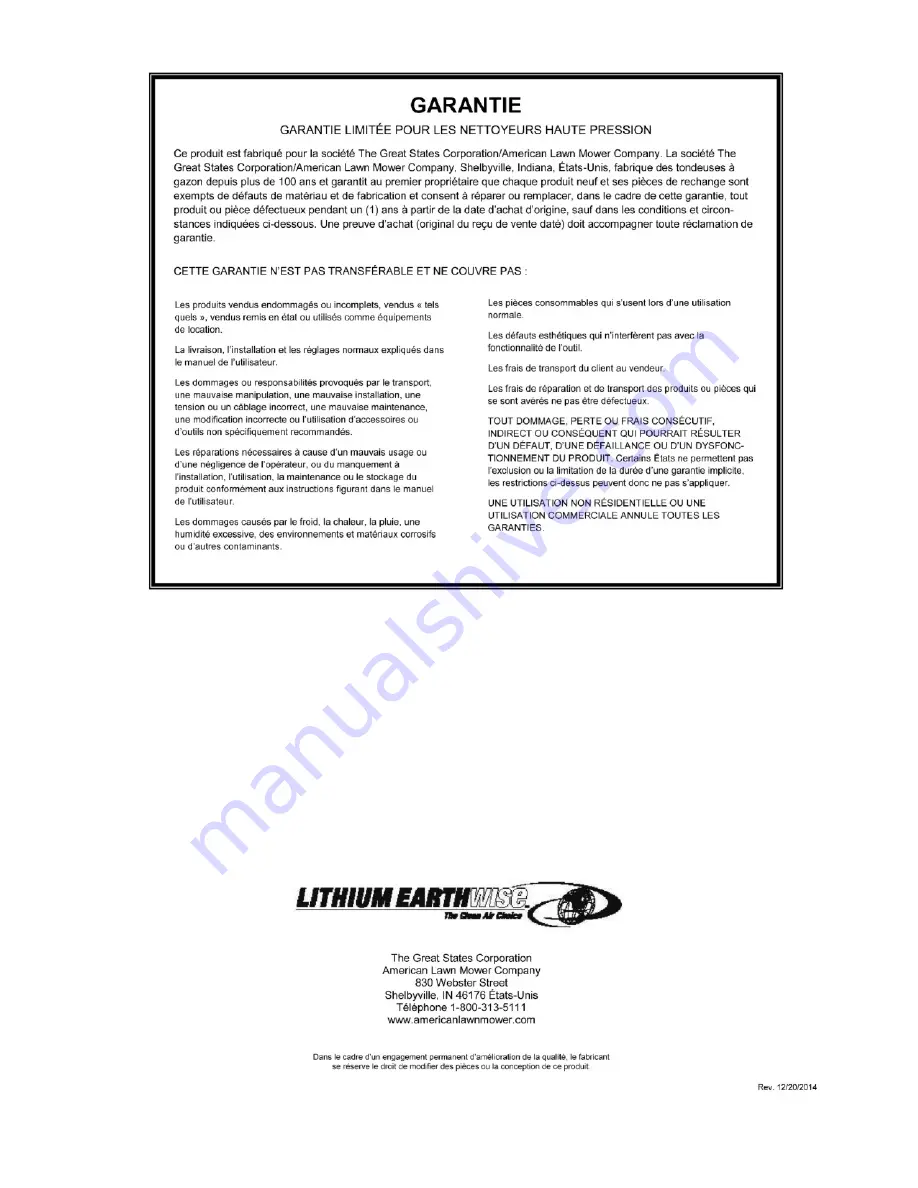 EarthWise PW16503 Operator'S Manual Download Page 28