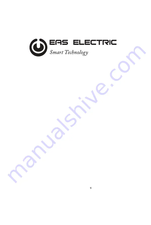 EAS Electric EMR185SW1 User Manual Download Page 20